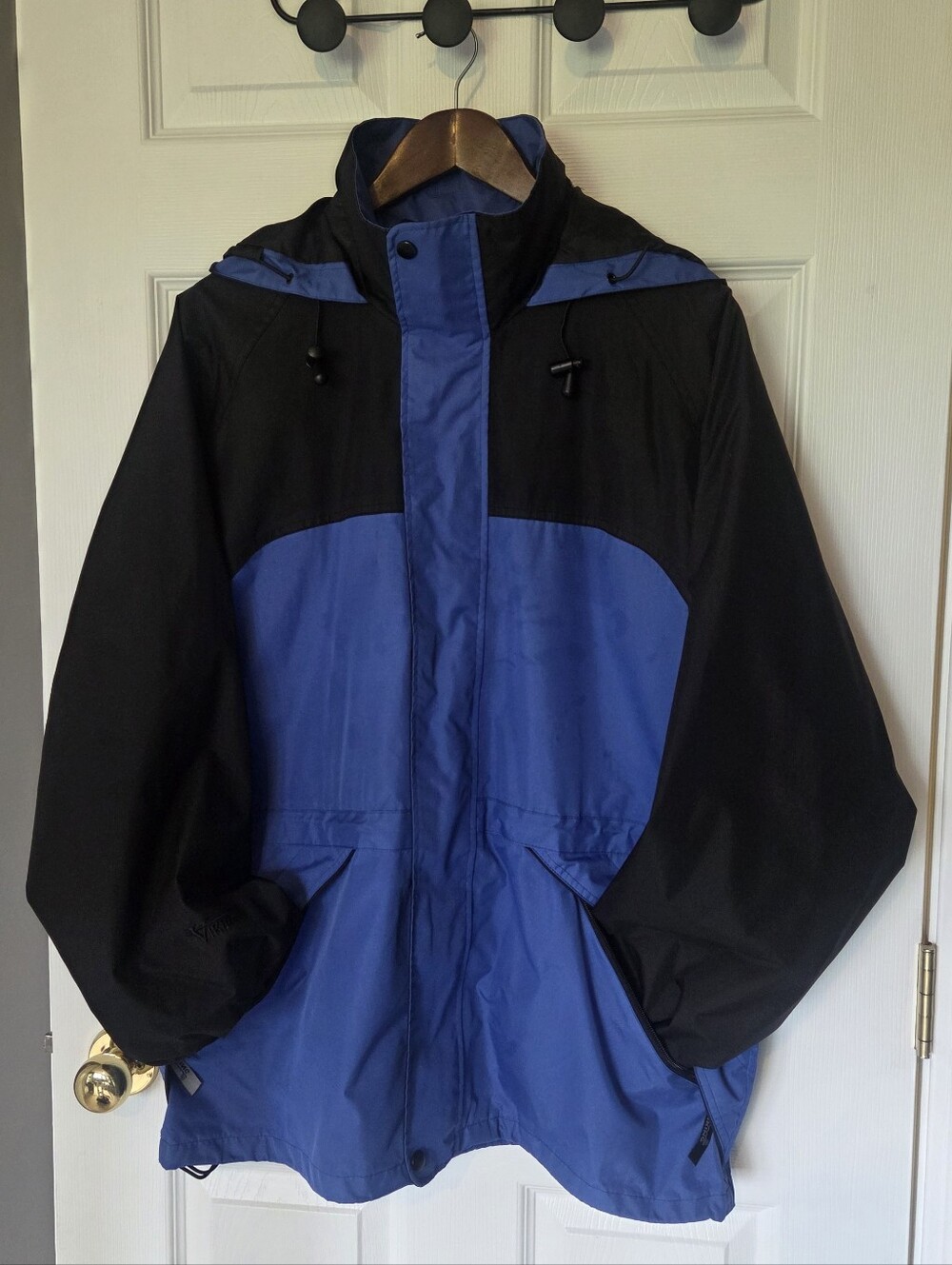 Viking Torrent Waterproof Jacket Blue Black - Size Large (Unisex Adult Cut)